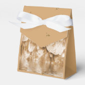 Sepia Angel Wing und Speck von Gold Geschenkschachtel (Vorderseite)