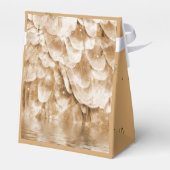 Sepia Angel Wing und Speck von Gold Geschenkschachtel (Rückseite)