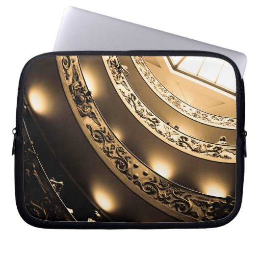 Sepia-Architektur Laptopschutzhülle (Vorderseite)