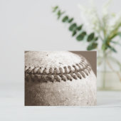 Sepia Baseball Postkarte (Stehend Vorderseite)
