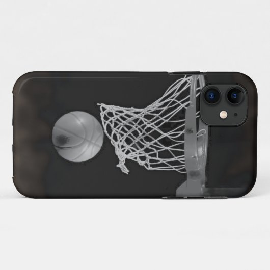 Sepia Basketball Case-Mate iPhone Hülle (Rückseite (Horizontal))