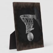 Sepia Basketball Fotoplatte (Seite)