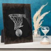 Sepia Basketball Fotoplatte (Seite)