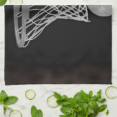 Sepia Basketball Handtuch (Gefaltet)