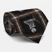 Sepia Basketball Krawatte (Gerollt)