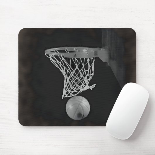 Sepia Basketball Mousepad (Mit Mouse)