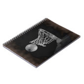 Sepia Basketball Notizblock (Linke Seite)