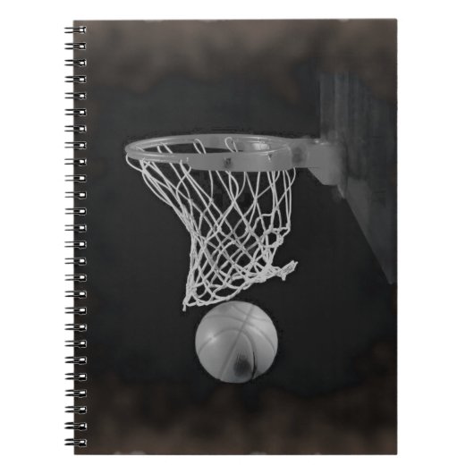 Sepia Basketball Notizblock (Vorderseite)