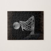Sepia Basketball Puzzle (Horizontal)