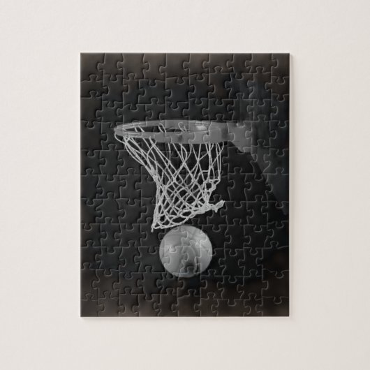 Sepia Basketball Puzzle (Vertikal)