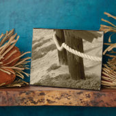 Sepia Beach Rope Foto Fotoplatte (Seite)