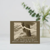 Sepia Beach Rope Foto mit Festigkeitsdefinition Postkarte (Stehend Vorderseite)