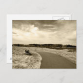 Sepia Bench Postkarte (Vorne/Hinten)