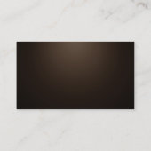 Sepia Beruflich Simple Modern Schlicht Visitenkarte (Rückseite)