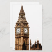 Sepia Big Ben Tower Briefpapier (Vorne/Hinten)