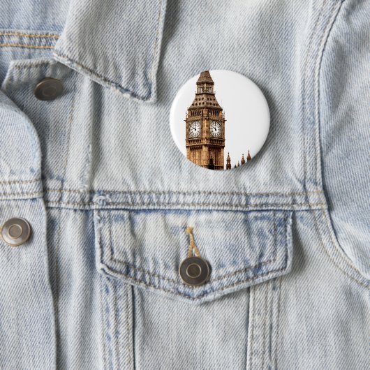 Sepia Big Ben Tower Button (Beispiel)