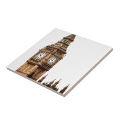 Sepia Big Ben Tower Fliese (Seite)