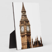 Sepia Big Ben Tower Fotoplatte (Seite)