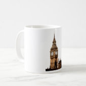 Sepia Big Ben Tower Kaffeetasse (Vorderseite Links)