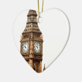 Sepia Big Ben Tower Keramikornament (Links)
