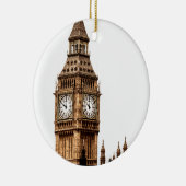 Sepia Big Ben Tower Keramikornament (Rechts)