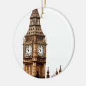 Sepia Big Ben Tower Keramikornament (Links)