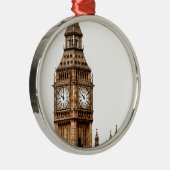 Sepia Big Ben Tower Ornament Aus Metall (Rechts)