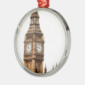 Sepia Big Ben Tower Ornament Aus Metall (Links)