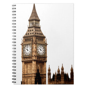 Sepia Big Ben Turm Notizblock