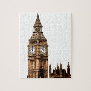 Sepia Big Ben Turm Reise Kunst Puzzle