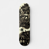 Sepia Black Abstrakt Skateboard (Vorne)