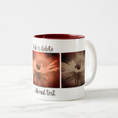 Sepia Black Mit Augen Susan Blume Personalisiert Zweifarbige Tasse (VorderseiteRechts)