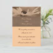 Sepia Black Mit Augen Susan Hochzeit speichern das Einladung (Stehend Vorderseite)