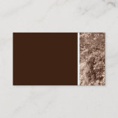 Sepia-Blätter II Visitenkarte (Rückseite)