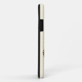 Sepia-Blätter mit bunten Schmetterlingen Case-Mate iPhone Hülle (Hinten/Rechts)