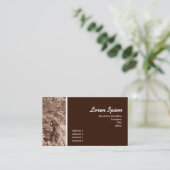 Sepia-Blätter Visitenkarte (Stehend Vorderseite)