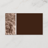 Sepia-Blätter Visitenkarte (Rückseite)