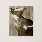 Sepia blitzschnell mit Zitat Puzzle (Vertikal)