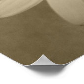 Sepia-Blume Poster (Ecke)