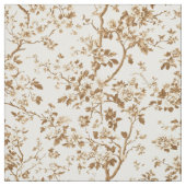 Sepia-Blumen-Zweig-Toile-Muster Stoff (Muster)