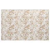 Sepia-Blumen-Zweig-Toile-Muster Stoff (Fat Quarter (45,7 x 55,9 cm))