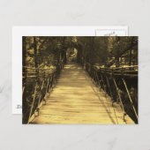 Sepia Bridge Postkarte (Vorne/Hinten)