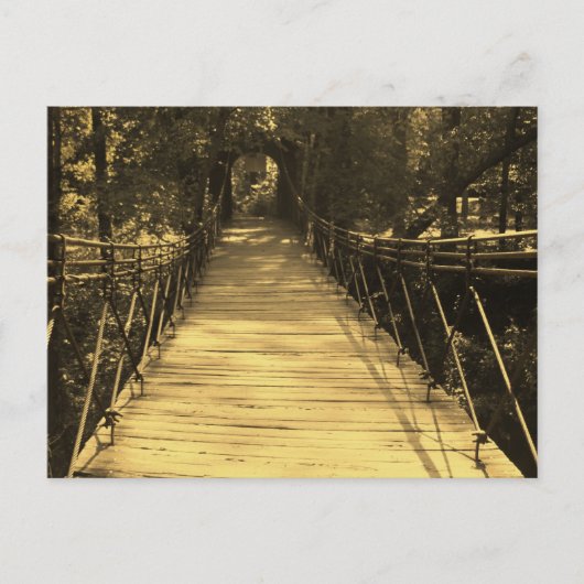 Sepia Bridge Postkarte (Vorderseite)