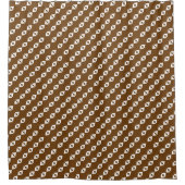 Sepia Brown Duschvorhang (Vorderseite)