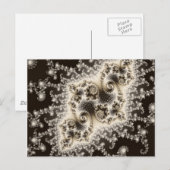 Sepia Brown Jellyfish Postkarte (Vorne/Hinten)