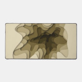 Sepia Brown Modern Abstrakt Zuhause Office Non Sli Schreibtischunterlage (Vorderseite)