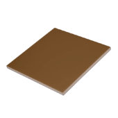 Sepia Brown Solid Color Tile Fliese (Seite)