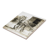Sepia Buggy Fliese (Seite)