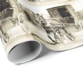 Sepia Buggy Geschenkpapier (Rolleneckpunkt)