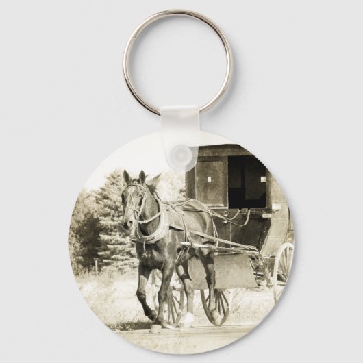 Sepia Buggy Schlüsselanhänger (Vorderseite)